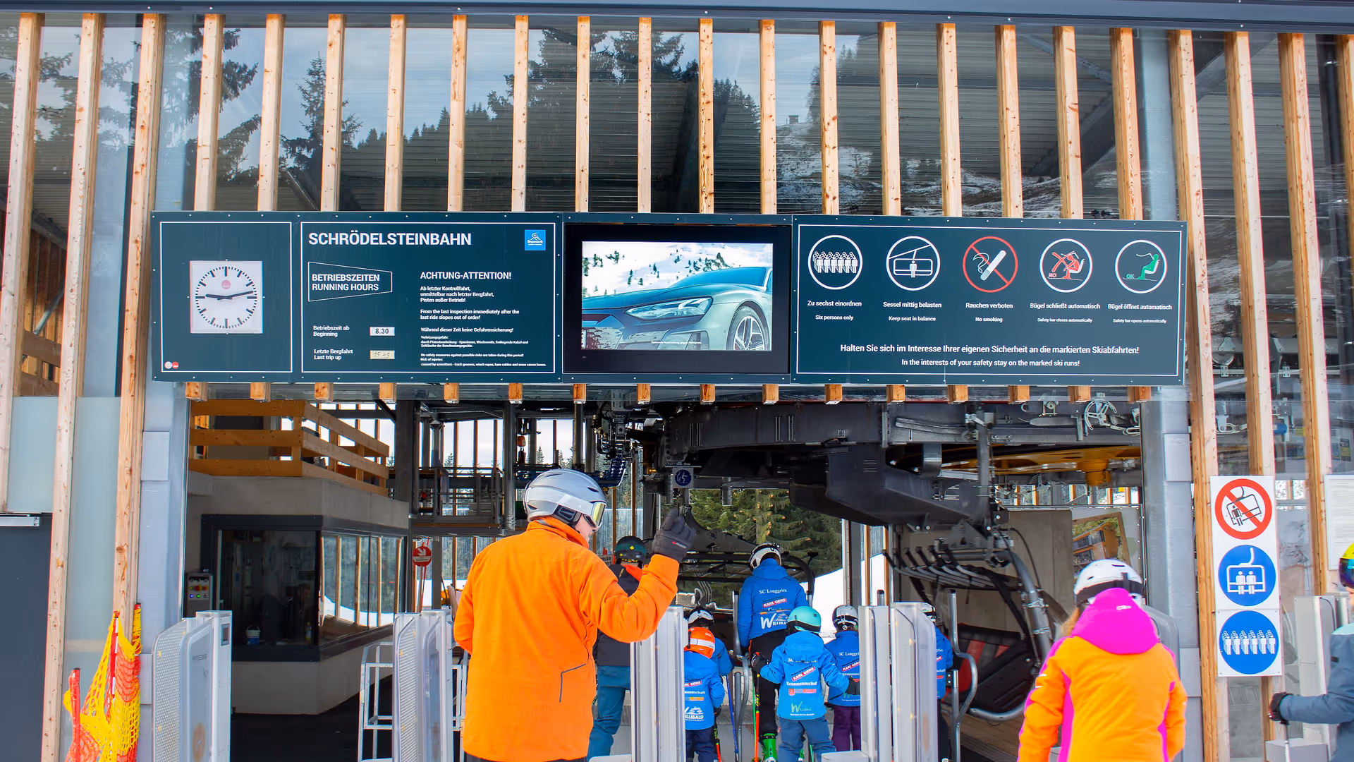 Zugangsportal Werbebildschirm Brauneck