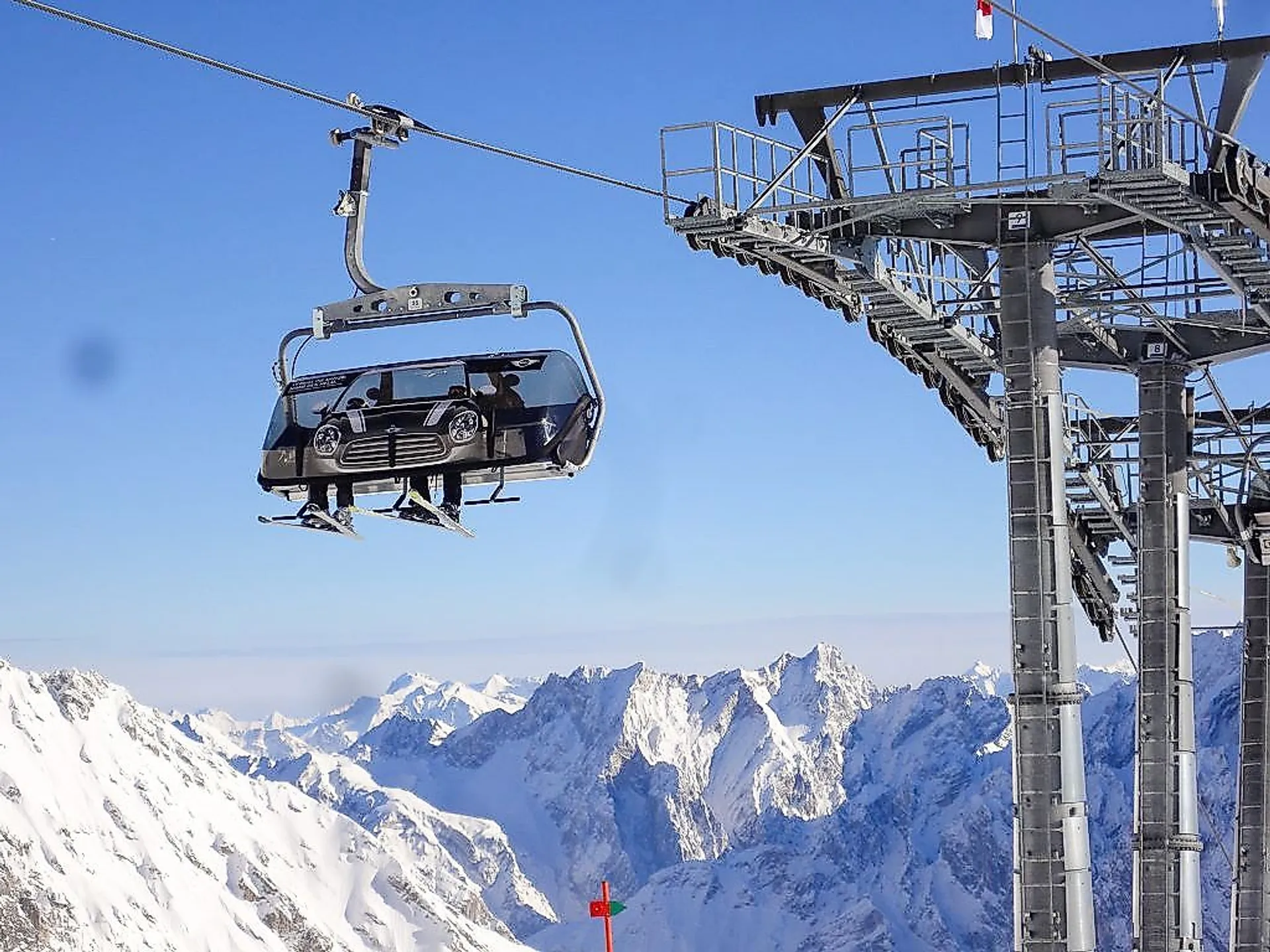 Chairlift branding mini black Garmisch-Partenkirchen