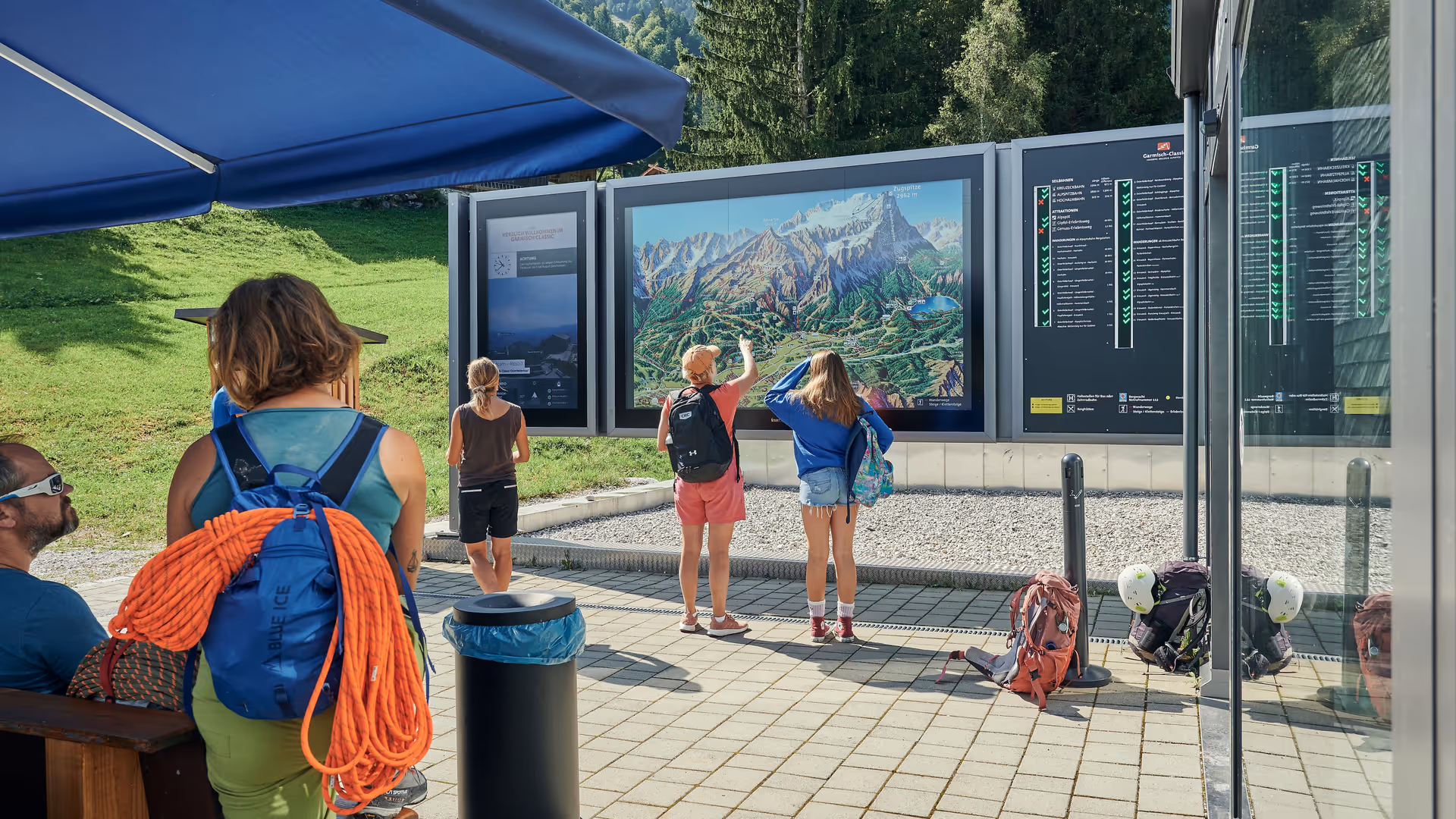Digital Signage System Summer Garmisch-Partenkirchen Alpspitzbahn