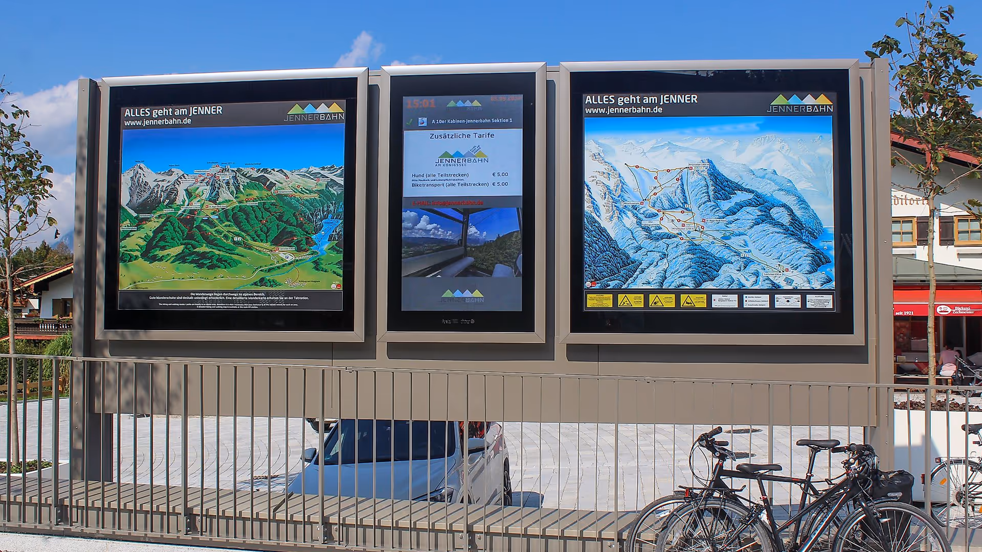 Digital Signage System Summer Jennerbahn