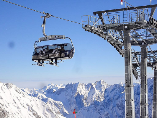 Chairlift branding mini black Garmisch-Partenkirchen