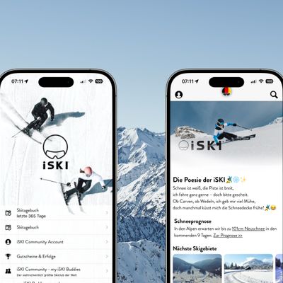 iSki App Home screens iPhone