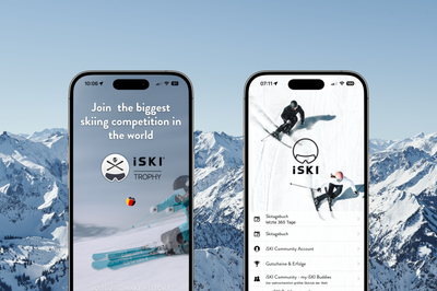iSki App Home screens iPhone