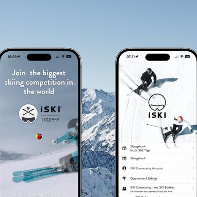 iSki App Home screens iPhone