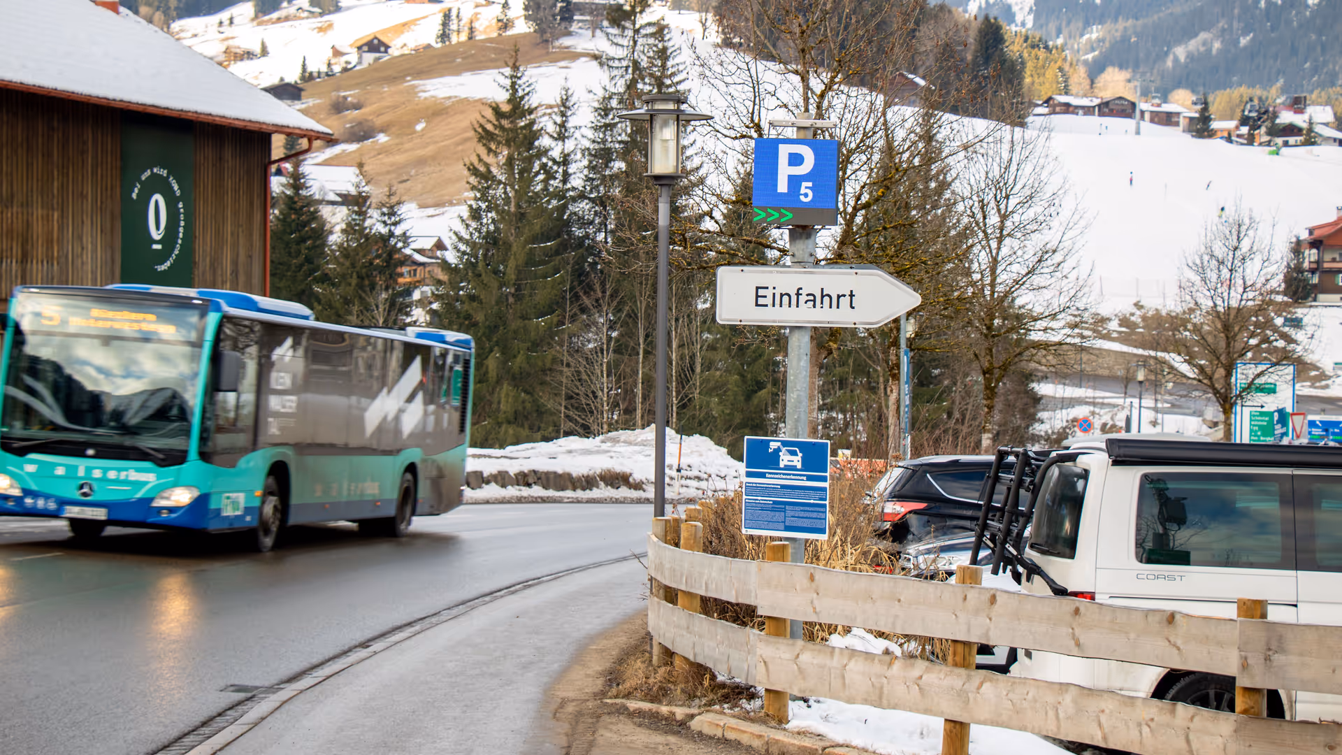 LED module winter parking Kleinwalsertal