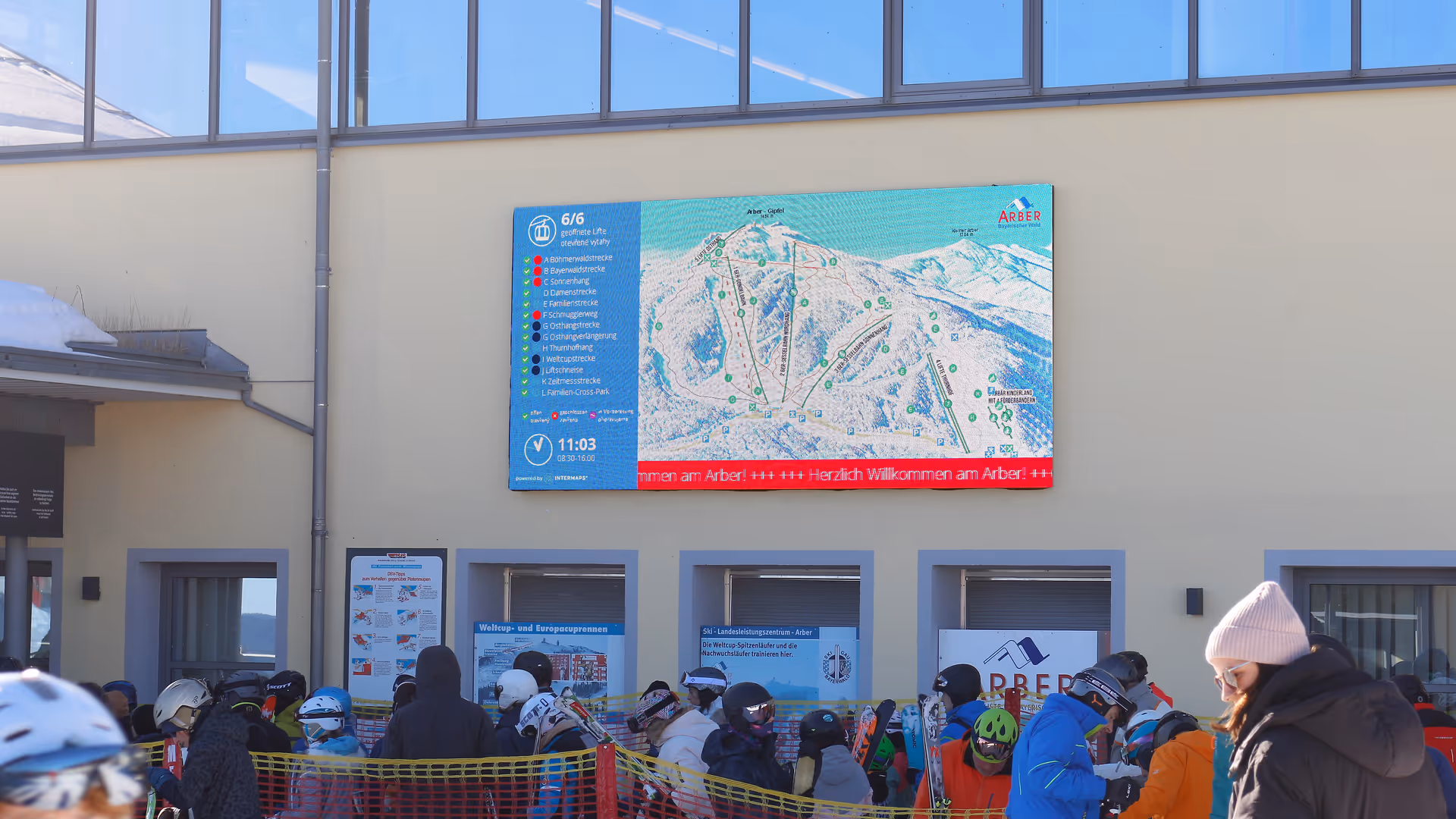 LED-Videowall Panorama Winter Arber
