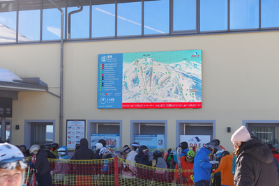 LED-Videowall Panorama Winter Arber