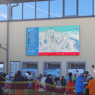 LED-Videowall Panorama Winter Arber