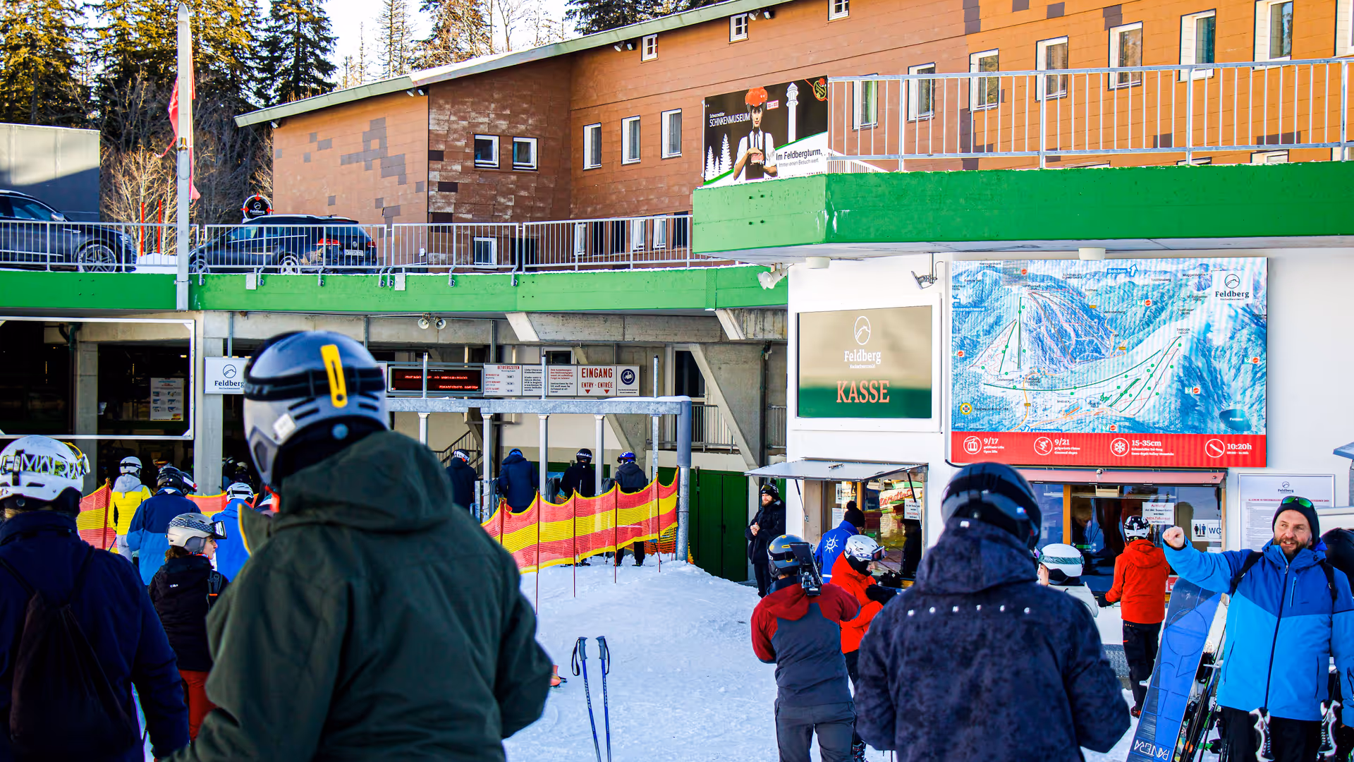LED video wall winter panorama Feldberg