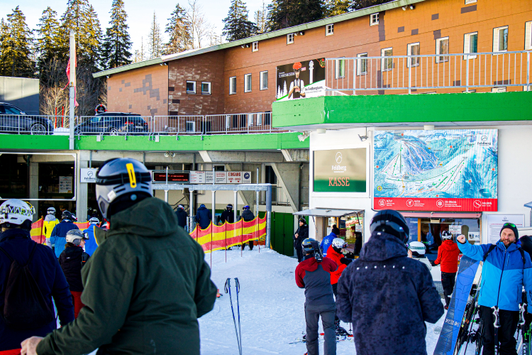 LED video wall winter panorama Feldberg