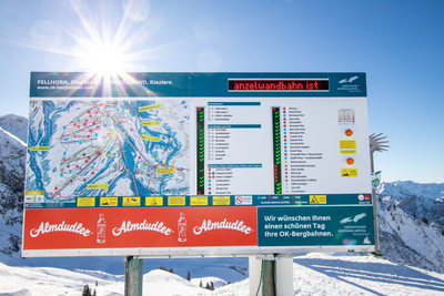 Panorama information system Winter Fellhornbahn Berg II