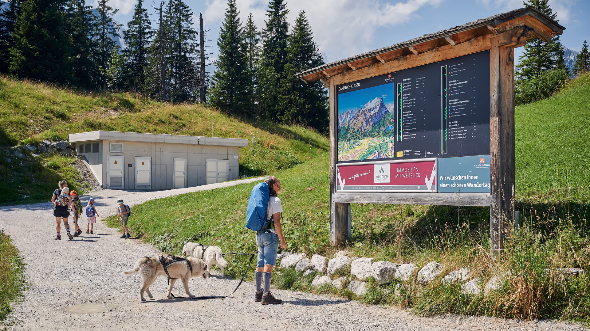 Panorama-Infoanlage Wertalpin Real Estate Summer Garmisch-Partenkirchen