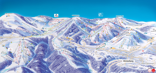 Panoramic map winter final (overlay) Winterberg