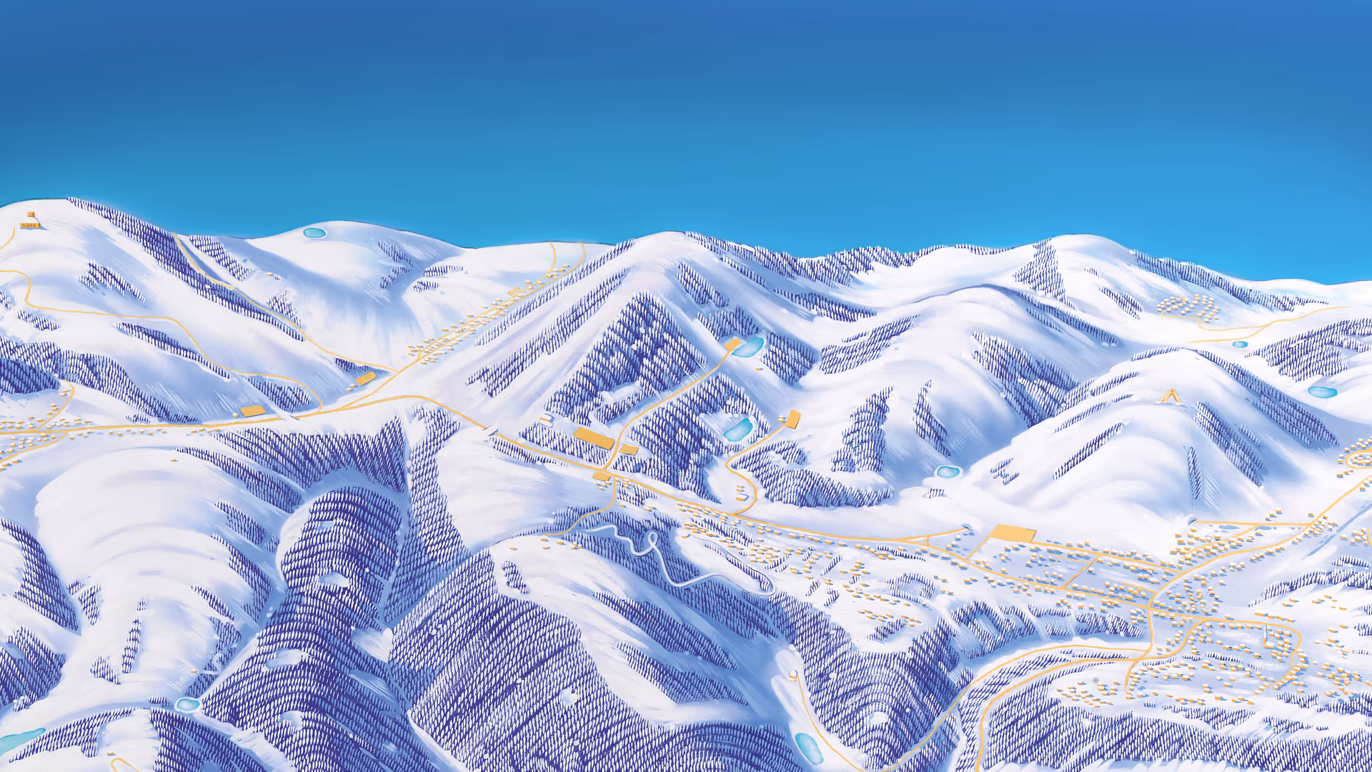 Panoramic map winter final artwork Winterberg