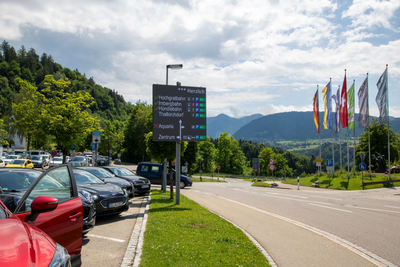 Oberstaufen parking guidance system fully LED