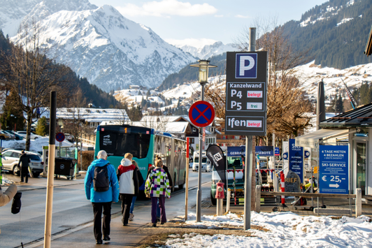 Parking guidance system Walsertal