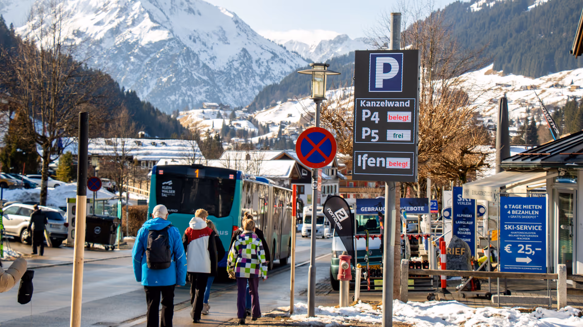 Parking guidance system Walsertal