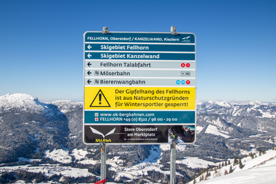 piste guidance system Fellhornbahn 