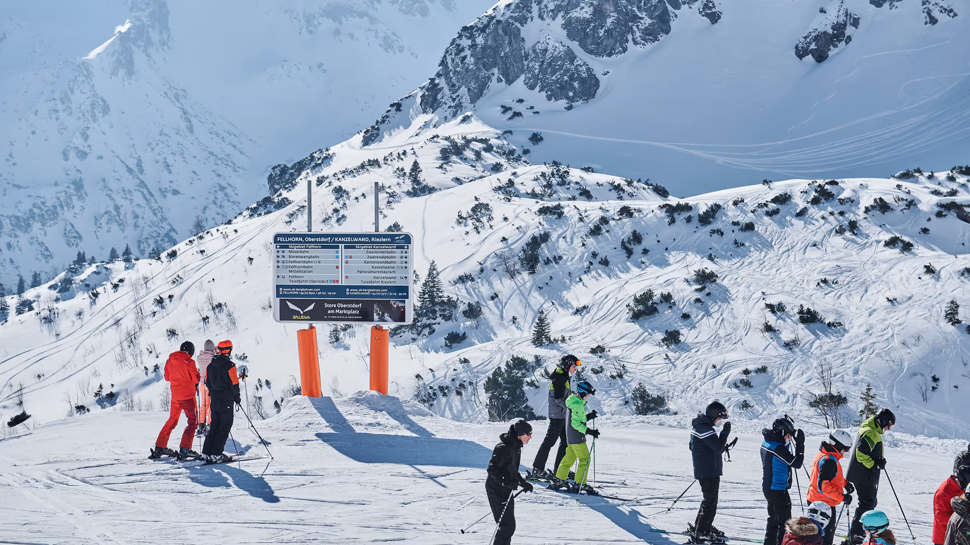 piste guidance system Salewa Fellhornbahn 
