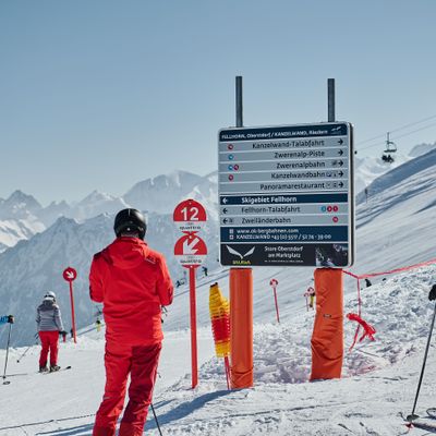 piste guidance system Salewa Fellhornbahn 