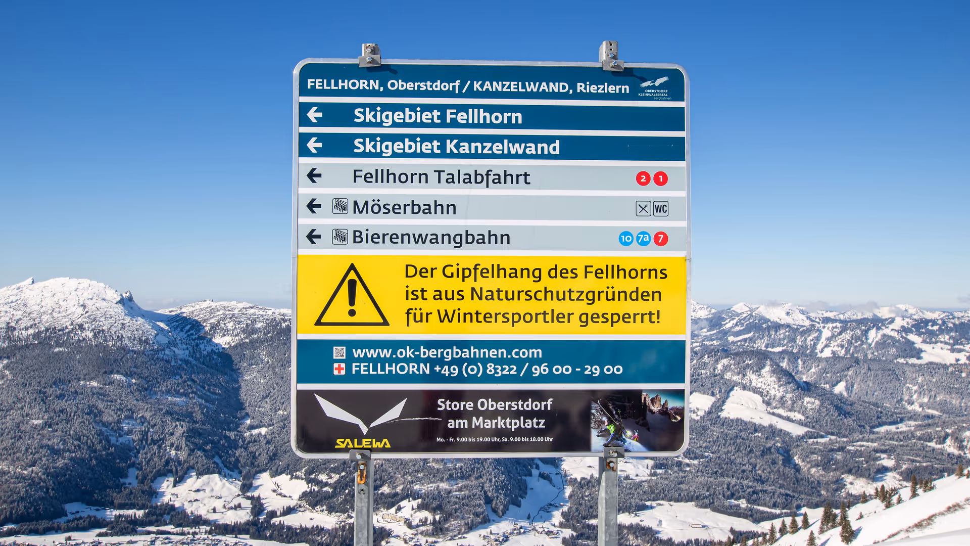 Pistenleitsystem Fellhornbahn 