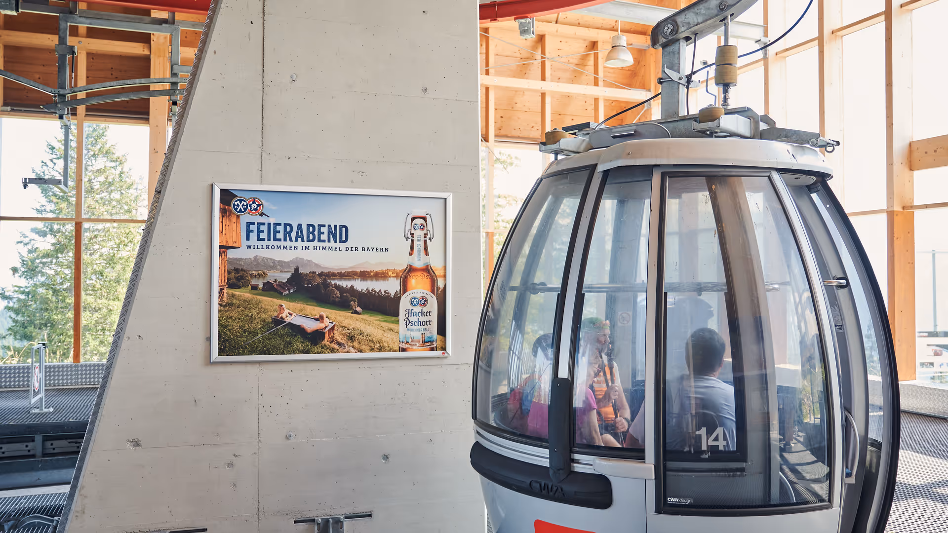Plakat 4/1 Hacker Garmisch-Partenkirchen Kreuzeckbahn