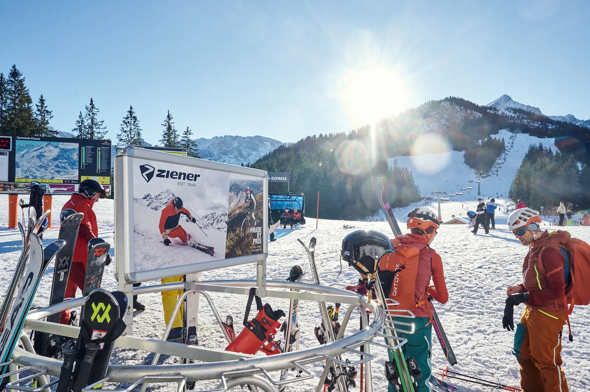 Ski rack Ziener Garmisch-Partenkirchen Alpspitzbahn
