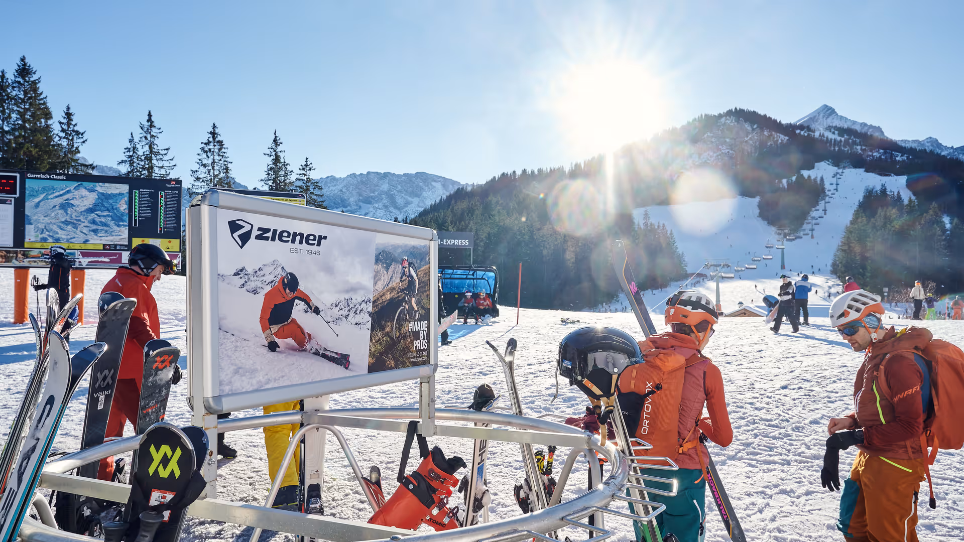 Ski rack Ziener Garmisch-Partenkirchen Alpspitzbahn