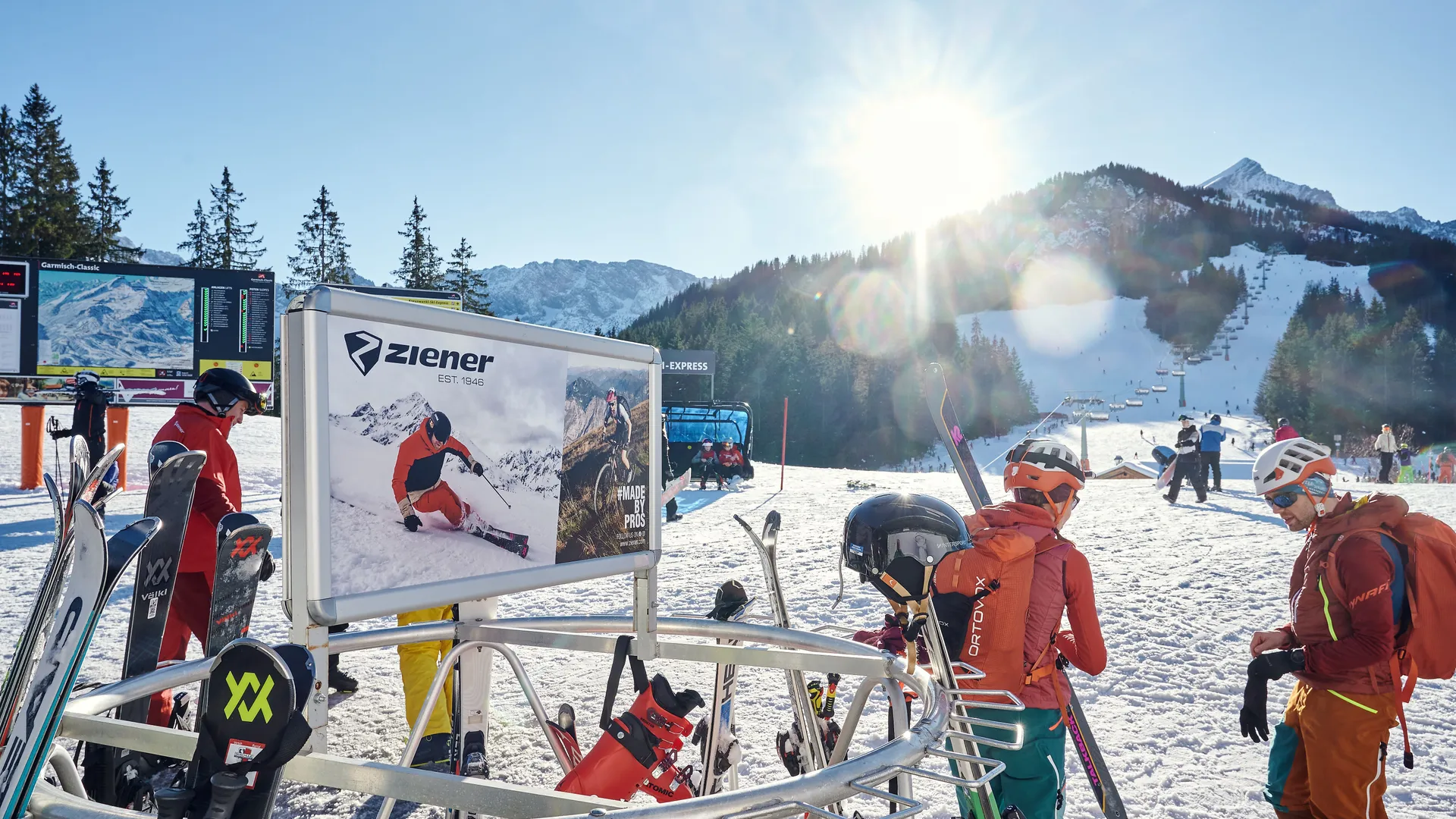 Ski rack Ziener Garmisch-Partenkirchen Alpspitzbahn