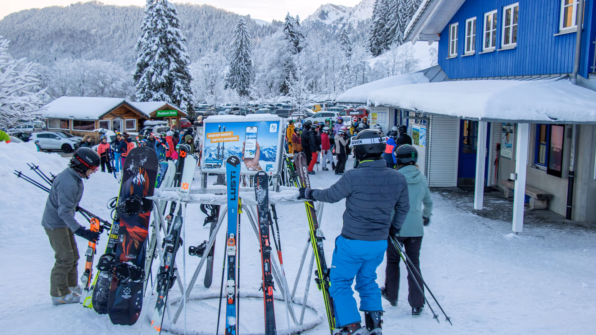 Ski rack Allgäuer Zeitung Imbergbahn