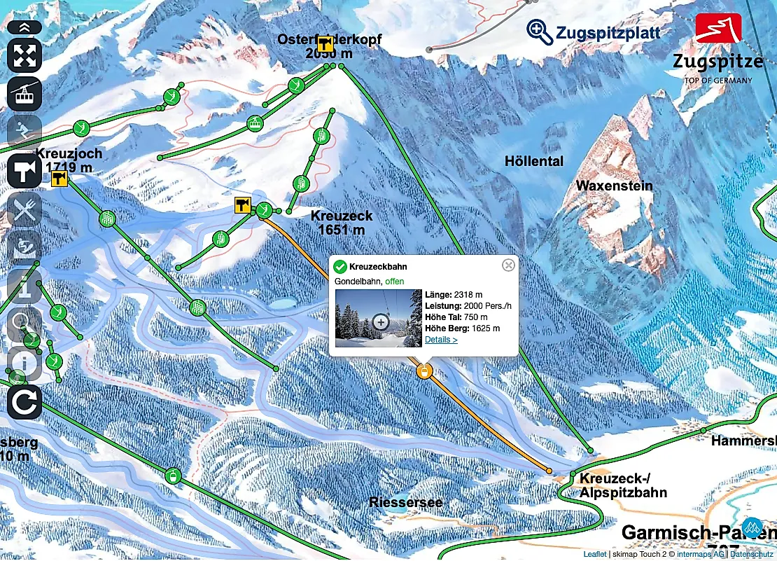 Skimap Garmisch-Partenkirchen Classic